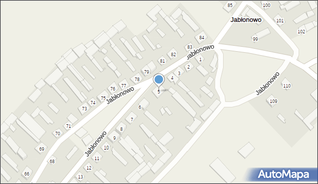 Jabłonowo, Jabłonowo, 5, mapa Jabłonowo