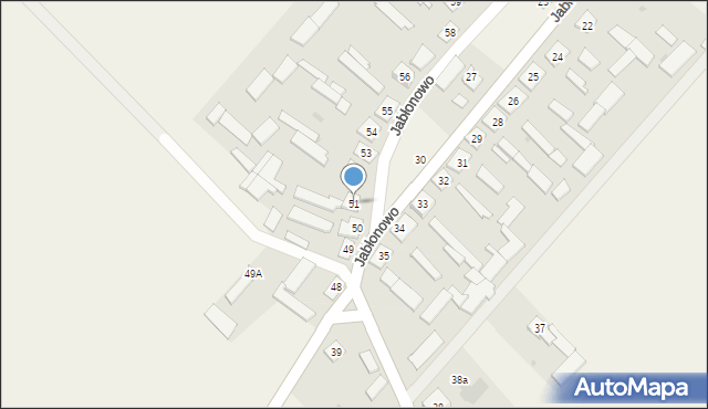 Jabłonowo, Jabłonowo, 51, mapa Jabłonowo