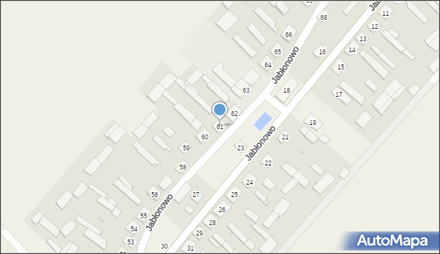 Jabłonowo, Jabłonowo, 61, mapa Jabłonowo