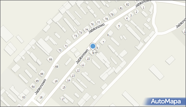 Jabłonowo, Jabłonowo, 9, mapa Jabłonowo
