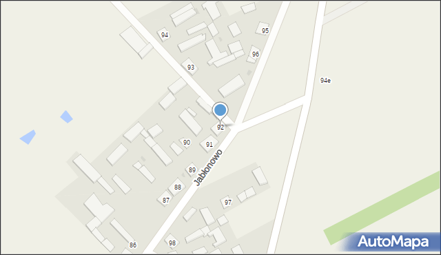 Jabłonowo, Jabłonowo, 92, mapa Jabłonowo