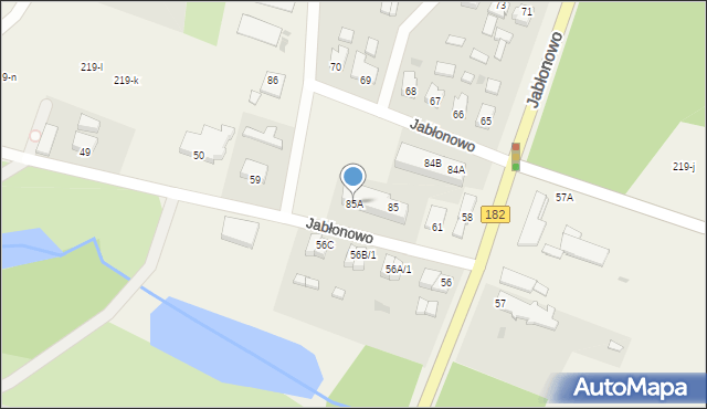 Jabłonowo, Jabłonowo, 85A, mapa Jabłonowo