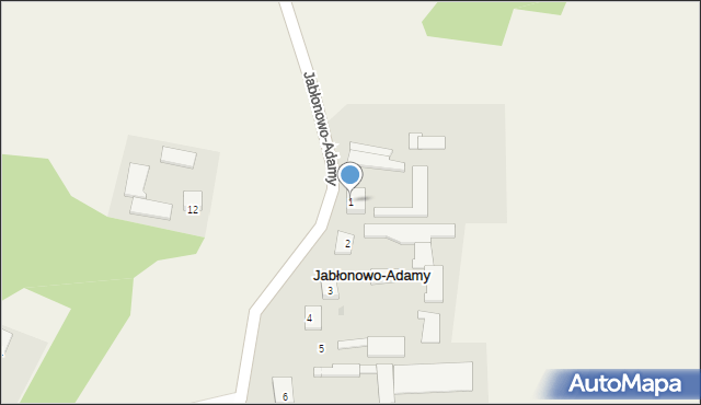 Jabłonowo-Adamy, Jabłonowo-Adamy, 1, mapa Jabłonowo-Adamy
