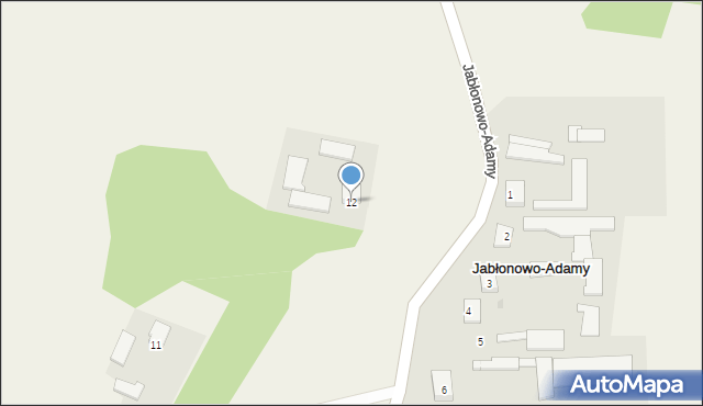 Jabłonowo-Adamy, Jabłonowo-Adamy, 12, mapa Jabłonowo-Adamy
