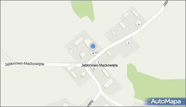 Jabłonowo-Adamy, Jabłonowo-Maćkowięta, 4, mapa Jabłonowo-Adamy