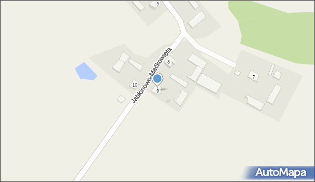 Jabłonowo-Adamy, Jabłonowo-Maćkowięta, 9, mapa Jabłonowo-Adamy