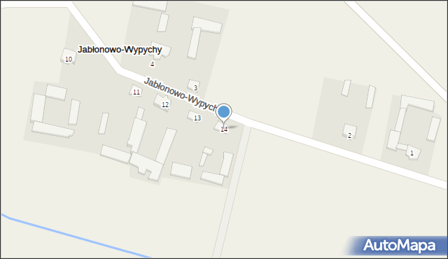 Jabłonowo-Wypychy, Jabłonowo-Wypychy, 14, mapa Jabłonowo-Wypychy