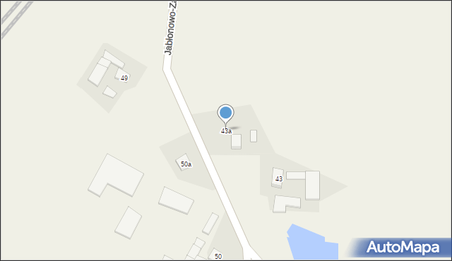 Jabłonowo-Zamek, Jabłonowo-Zamek, 43a, mapa Jabłonowo-Zamek