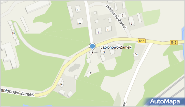 Jabłonowo-Zamek, Jabłonowo-Zamek, 7, mapa Jabłonowo-Zamek