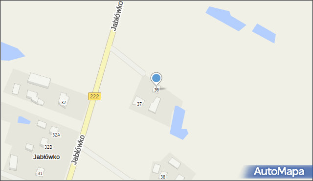 Jabłówko, Jabłówko, 36, mapa Jabłówko