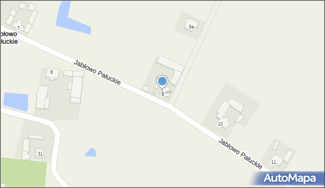 Jabłowo Pałuckie, Jabłowo Pałuckie, 9, mapa Jabłowo Pałuckie