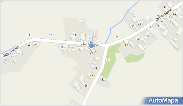 Jaborowice, Jaborowice, 22, mapa Jaborowice