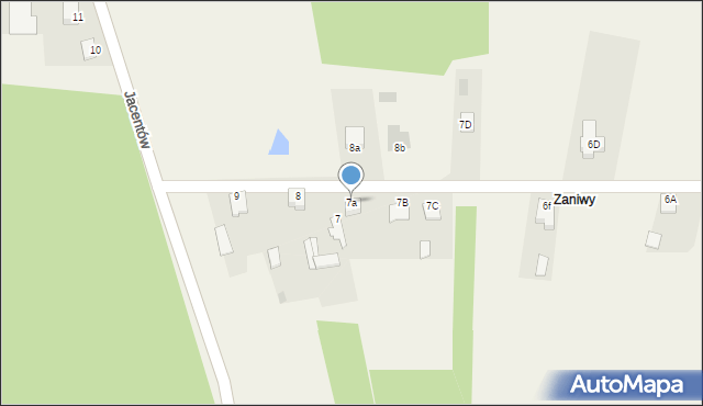 Jacentów, Jacentów, 7a, mapa Jacentów