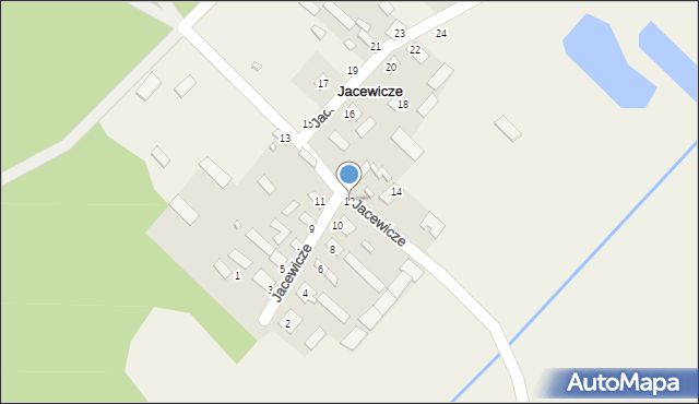 Jacewicze, Jacewicze, 12, mapa Jacewicze