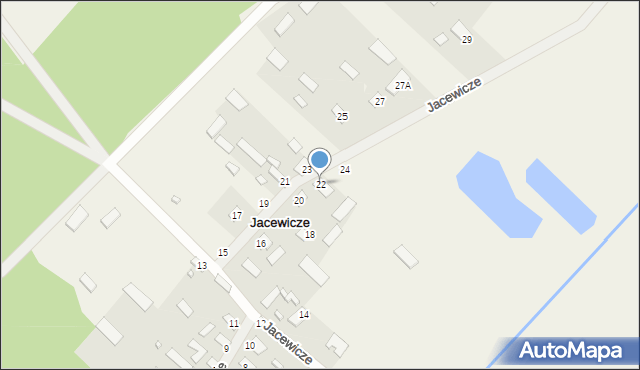 Jacewicze, Jacewicze, 22, mapa Jacewicze