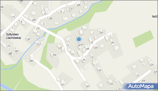Jachówka, Jachówka, 14, mapa Jachówka