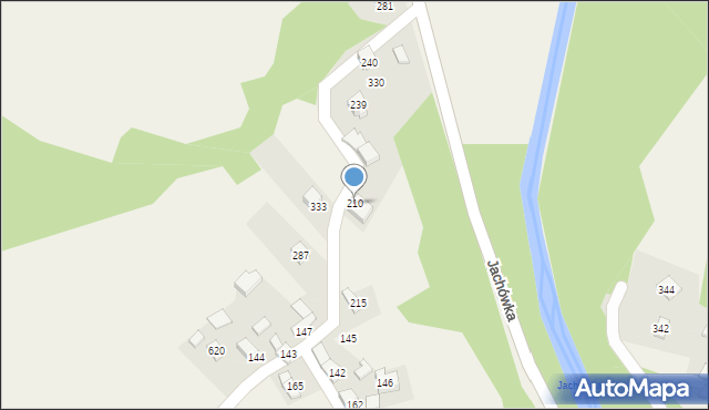 Jachówka, Jachówka, 210, mapa Jachówka