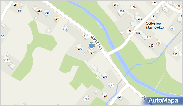 Jachówka, Jachówka, 242, mapa Jachówka