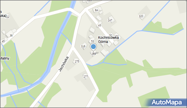 Jachówka, Jachówka, 269, mapa Jachówka