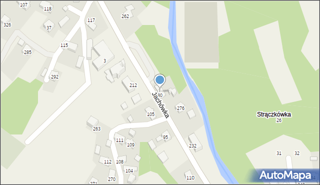 Jachówka, Jachówka, 276B, mapa Jachówka