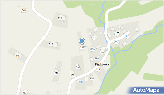 Jachówka, Jachówka, 291, mapa Jachówka