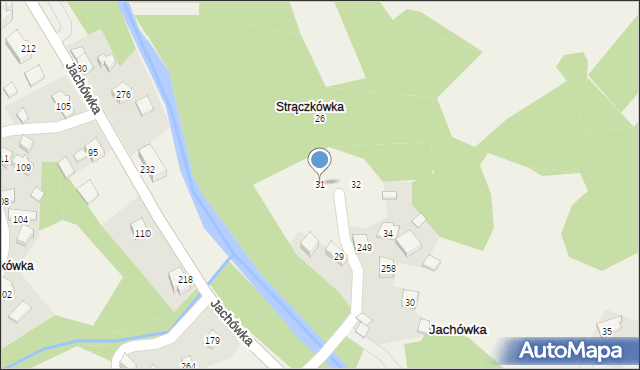 Jachówka, Jachówka, 31, mapa Jachówka