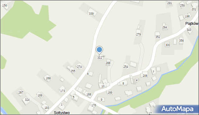 Jachówka, Jachówka, 311, mapa Jachówka