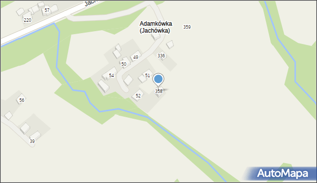 Jachówka, Jachówka, 358, mapa Jachówka