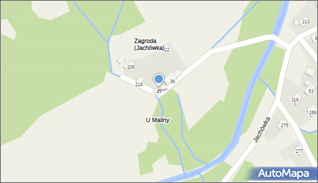 Jachówka, Jachówka, 45, mapa Jachówka