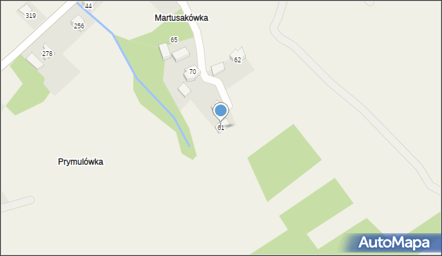 Jachówka, Jachówka, 61, mapa Jachówka