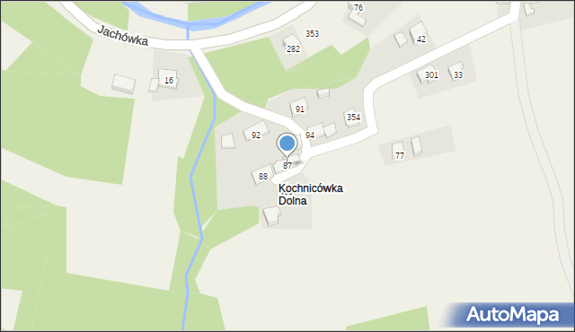Jachówka, Jachówka, 87, mapa Jachówka