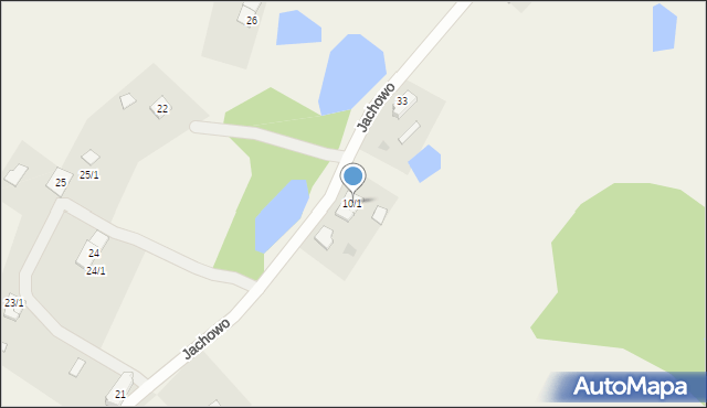 Jachowo, Jachowo, 10/1, mapa Jachowo