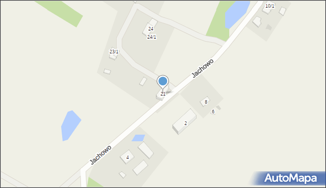 Jachowo, Jachowo, 21, mapa Jachowo