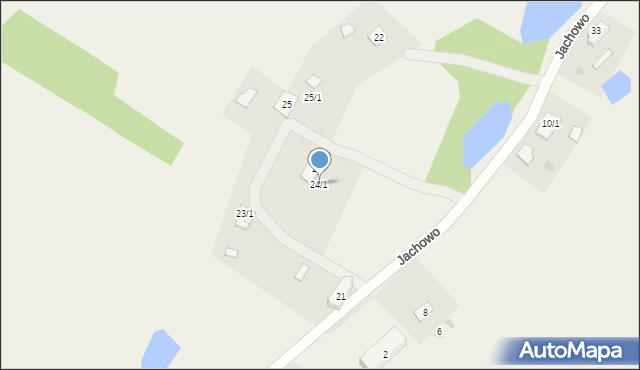 Jachowo, Jachowo, 24/1, mapa Jachowo