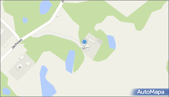 Jachowo, Jachowo, 34/1, mapa Jachowo