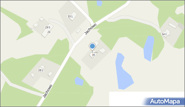 Jachowo, Jachowo, 35/1, mapa Jachowo