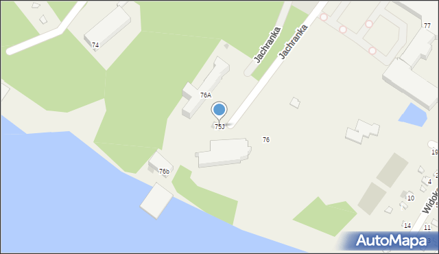 Jachranka, Jachranka, 75J, mapa Jachranka