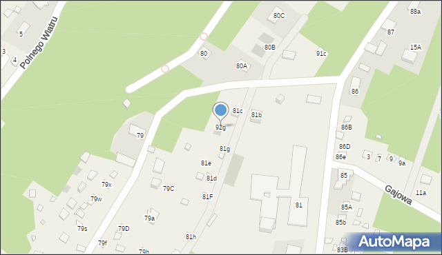 Jachranka, Jachranka, 92g, mapa Jachranka