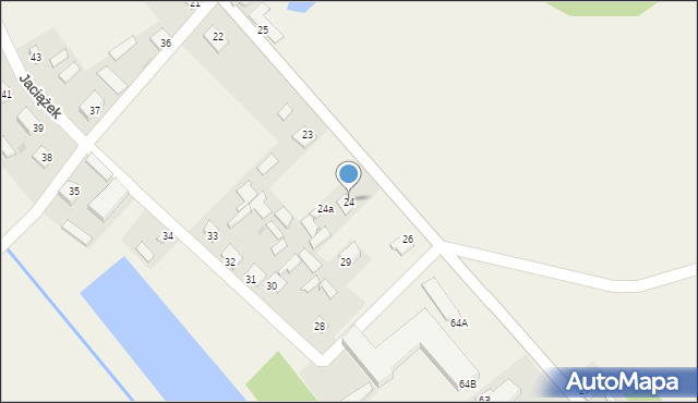 Jaciążek, Jaciążek, 24, mapa Jaciążek