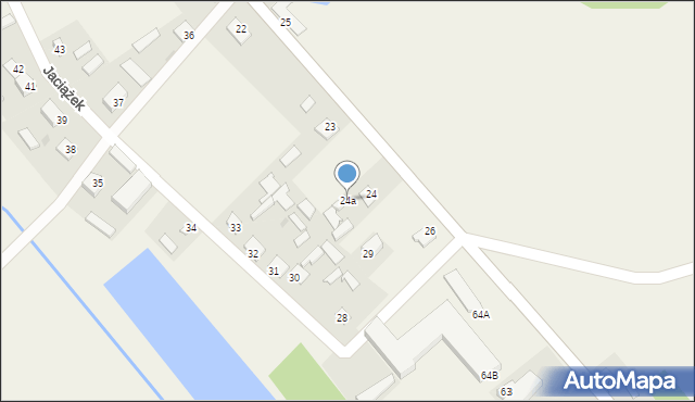 Jaciążek, Jaciążek, 24a, mapa Jaciążek