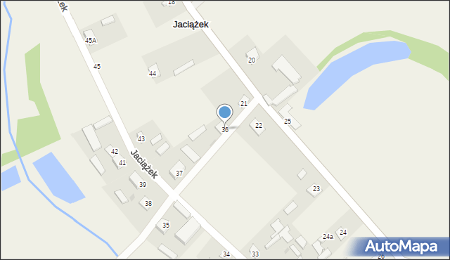 Jaciążek, Jaciążek, 36, mapa Jaciążek