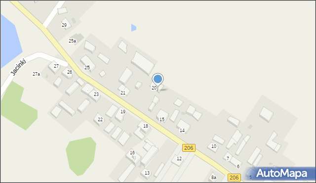 Jacinki, Jacinki, 20/1, mapa Jacinki