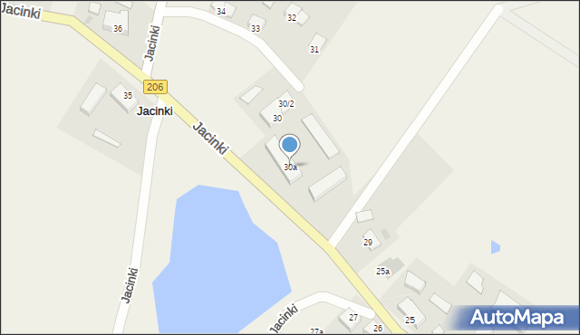 Jacinki, Jacinki, 30a, mapa Jacinki