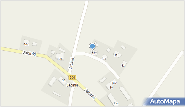 Jacinki, Jacinki, 34/2, mapa Jacinki