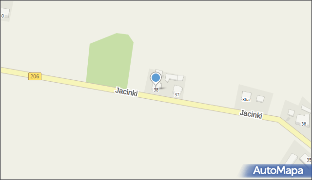 Jacinki, Jacinki, 38, mapa Jacinki