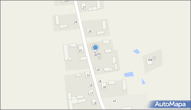 Jackowo Górne, Jackowo Górne, 22, mapa Jackowo Górne