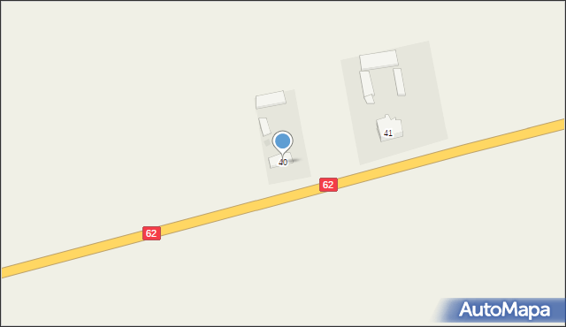 Jackowo Górne, Jackowo Górne, 40, mapa Jackowo Górne