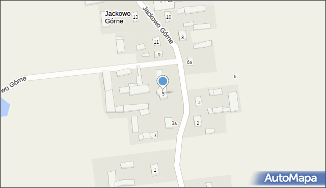 Jackowo Górne, Jackowo Górne, 5, mapa Jackowo Górne