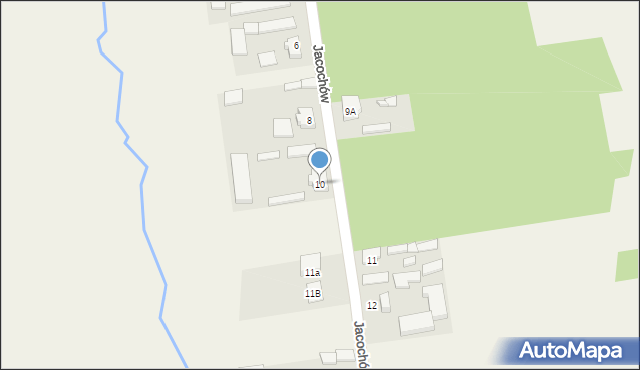Jacochów, Jacochów, 10, mapa Jacochów