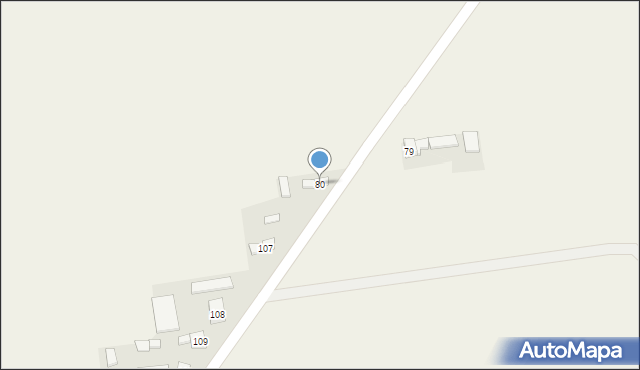 Jacochów, Jacochów, 80, mapa Jacochów